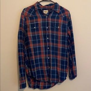 Men’s Gap Western Style Plaid Button Up Shirt